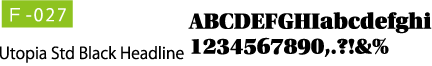 Utopia Std Black Headline