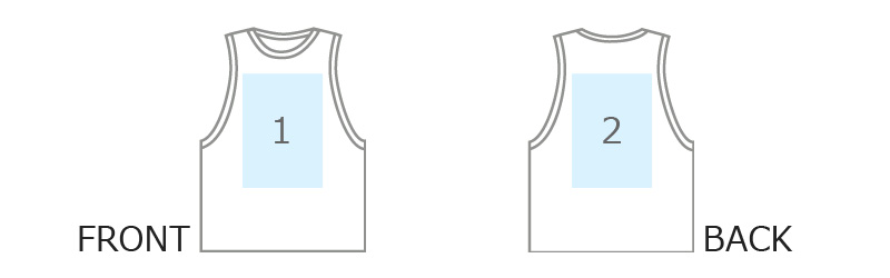 プリント位置参考図